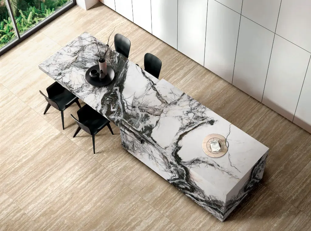 Nero Palazzo surface — Guava Quartz + Stone | Adam Stonetech (view 1)