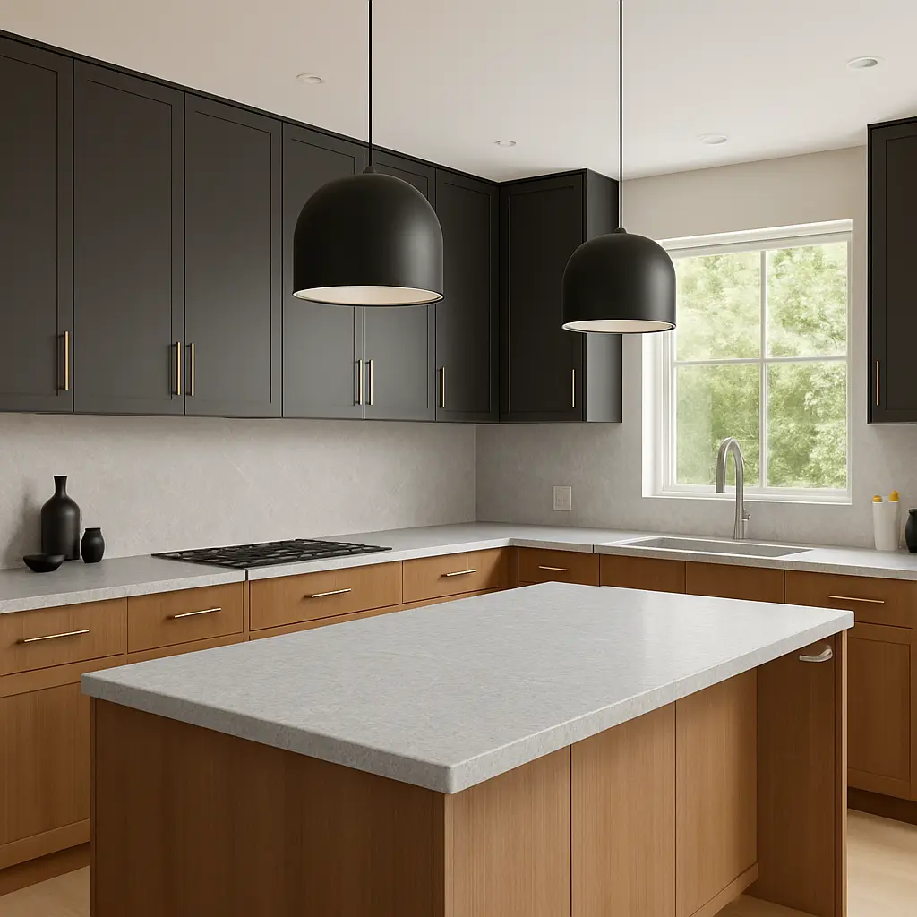 Aurelio surface — Guava Quartz + Stone | Adam Stonetech (view 1)