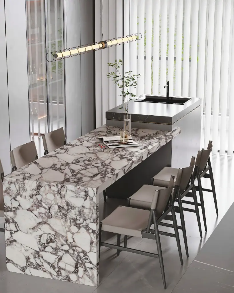 Bulgari Violet surface — Guava Quartz + Stone | Adam Stonetech (view 1)