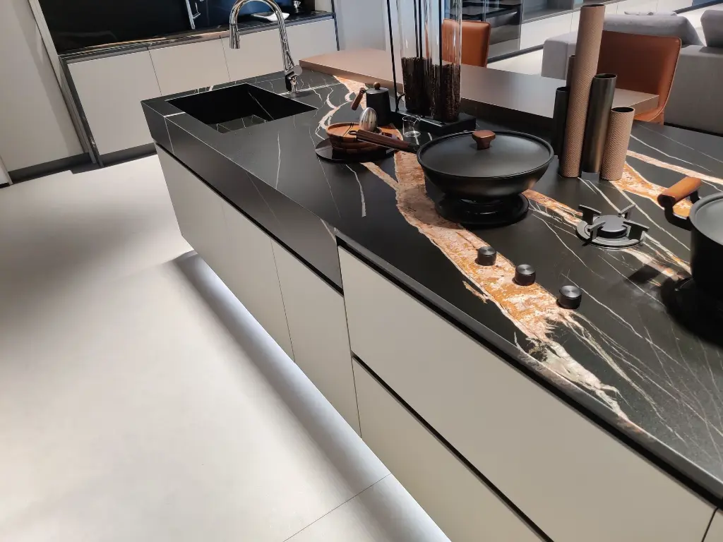Sahara Noir surface — Guava Quartz + Stone | Adam Stonetech