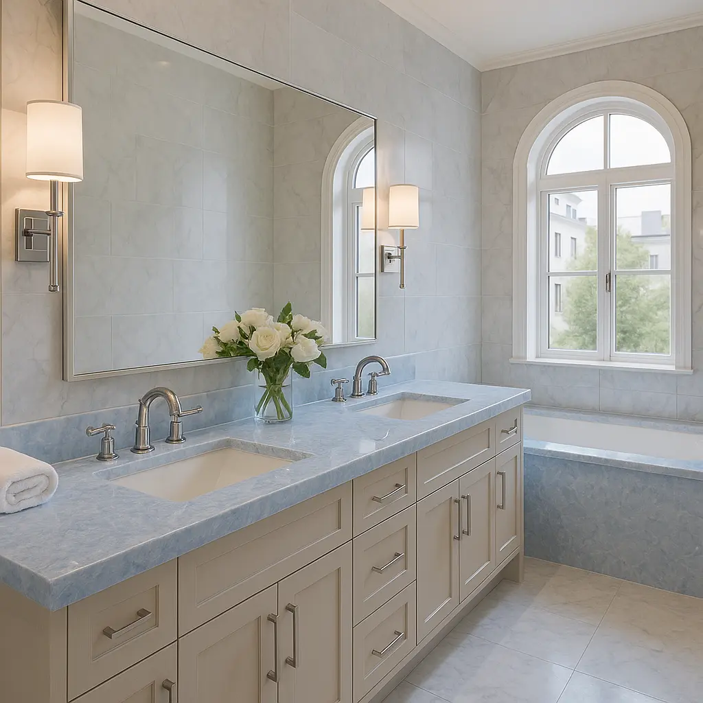 Azul Lago surface — Guava Quartz + Stone | Adam Stonetech (view 3)