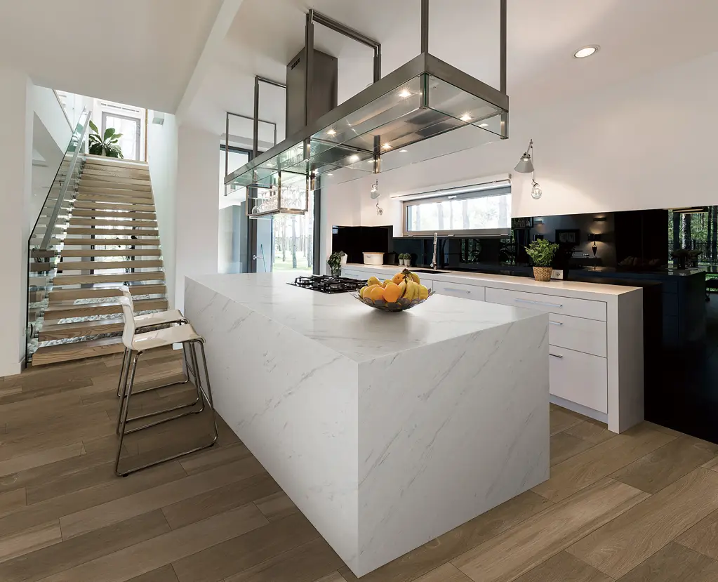 Volakas surface — Guava Quartz + Stone | Adam Stonetech (view 2)