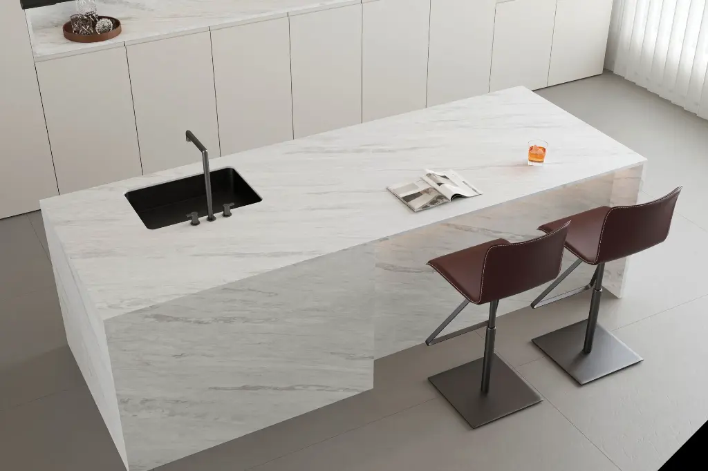 Marenzo surface — Guava Quartz + Stone | Adam Stonetech (view 1)